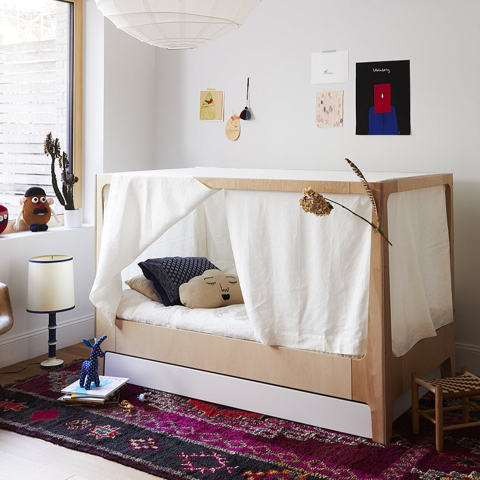 Oeuf NYC Perch Nest Bed - White & Birch