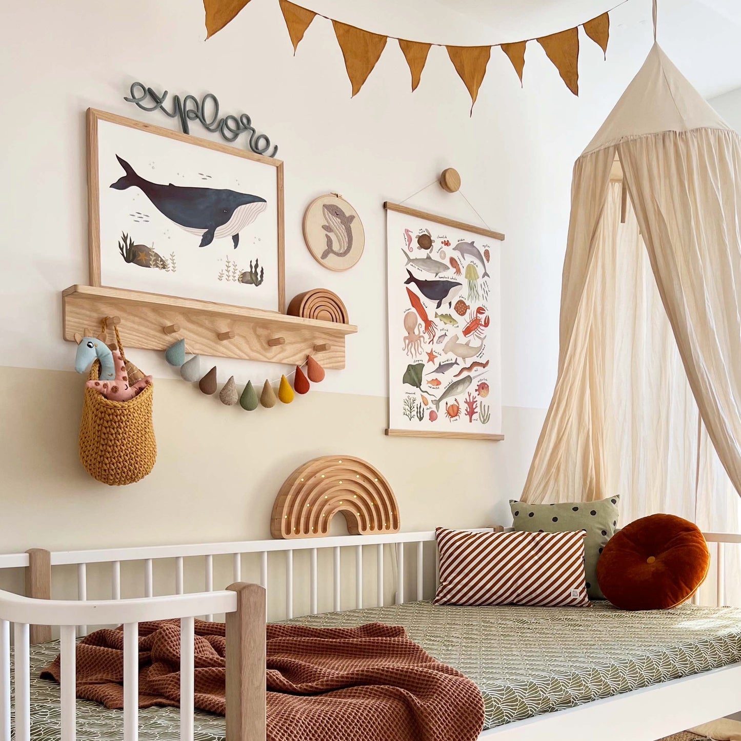 Kid of the Village Whale Art Print