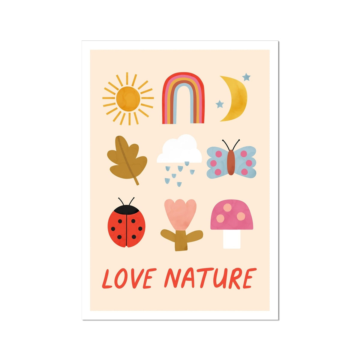 Kid of the Village Love Nature Art Print