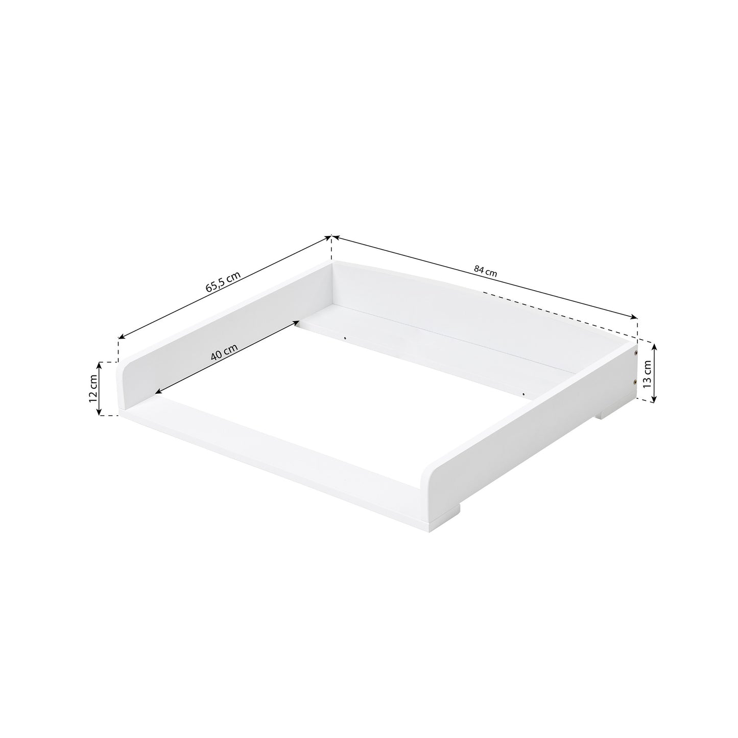 Hoppekids 'Christian' 4 Drawer Dresser/Changing Table - White