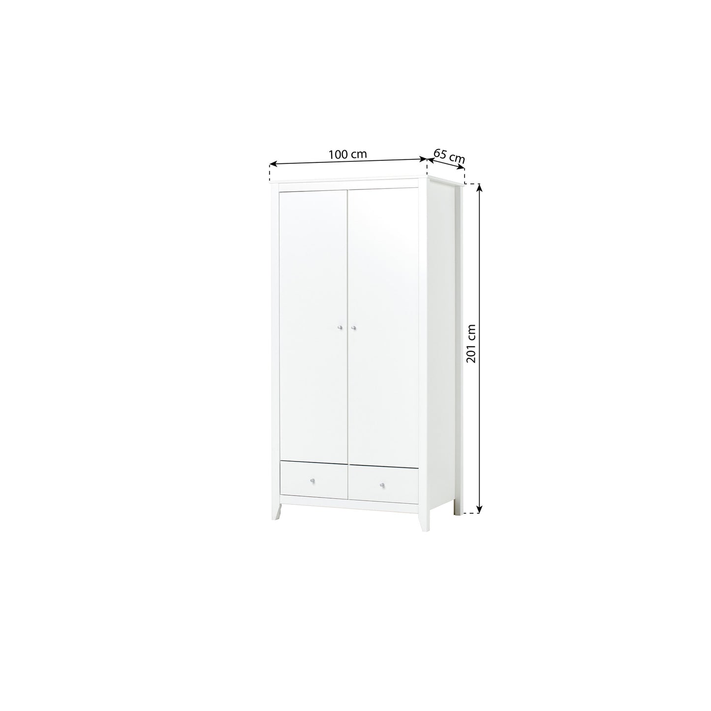 Hoppekids Wardrobe - White