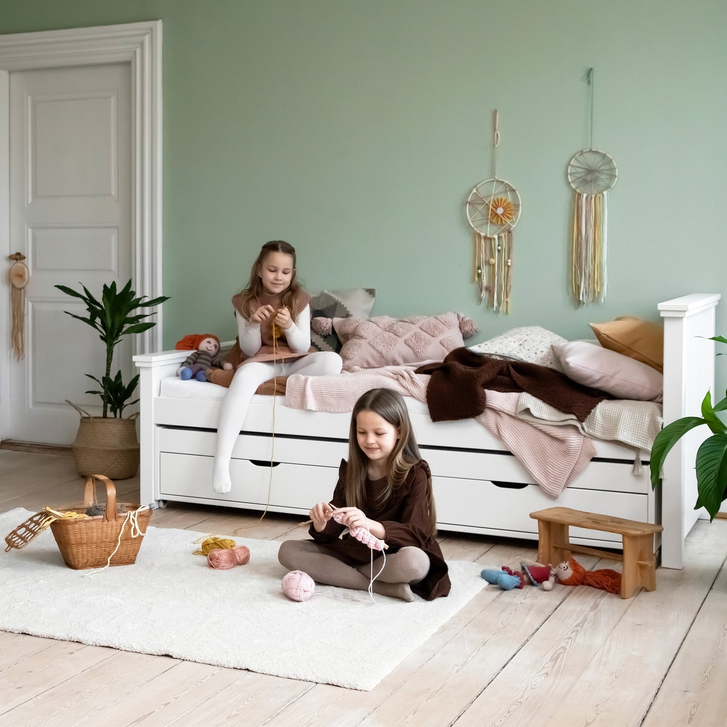 Hoppekids Maja Deluxe Sofa Bed - 90 x 200 cm - White