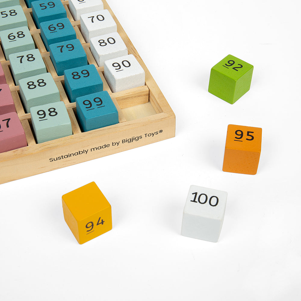Bigjigs Wooden Number Tray