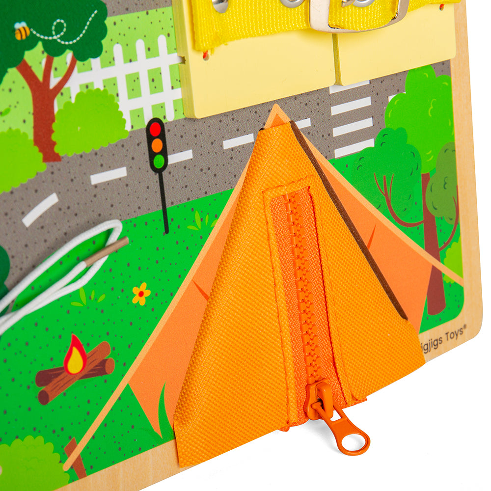 Bigjigs Wooden 'Lifeskills' Baby Busy Board