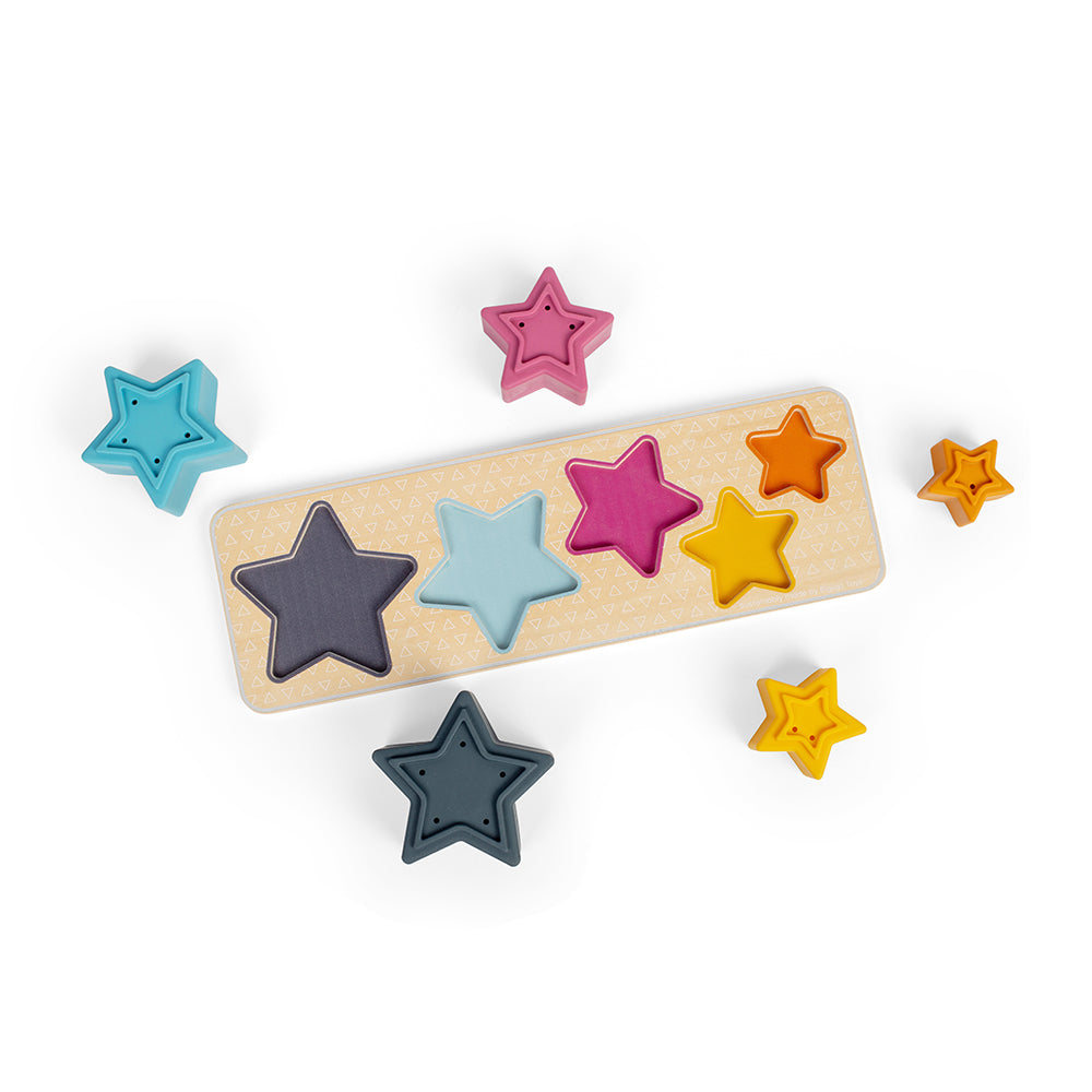 Bigjigs Wooden Shooting Star Shape Sorter