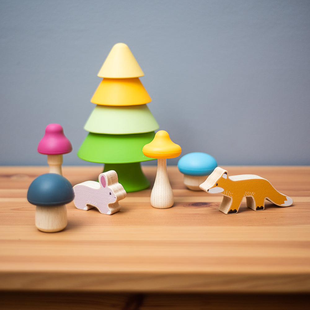 Bigjigs Wooden Forest Friends Playset