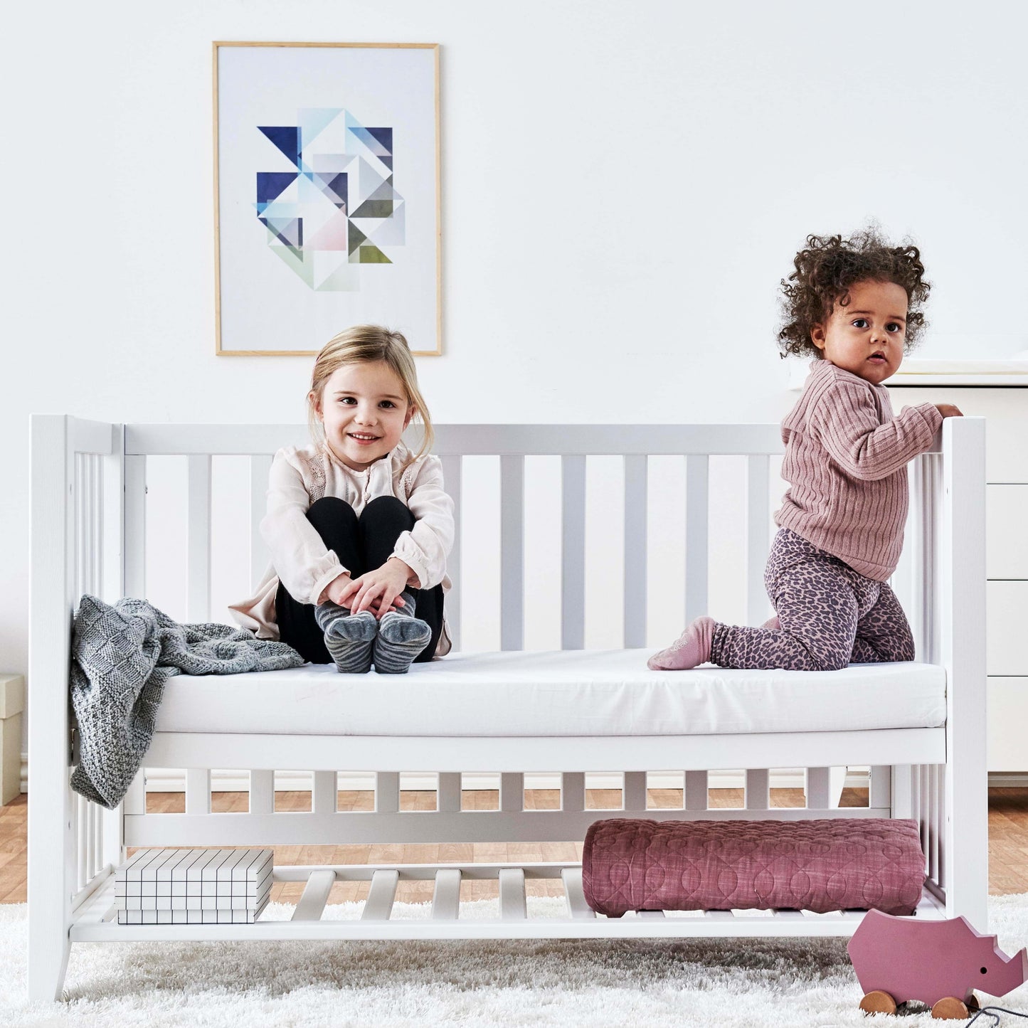 Hoppekids 'Anton' Baby Crib 60 x 120 - White