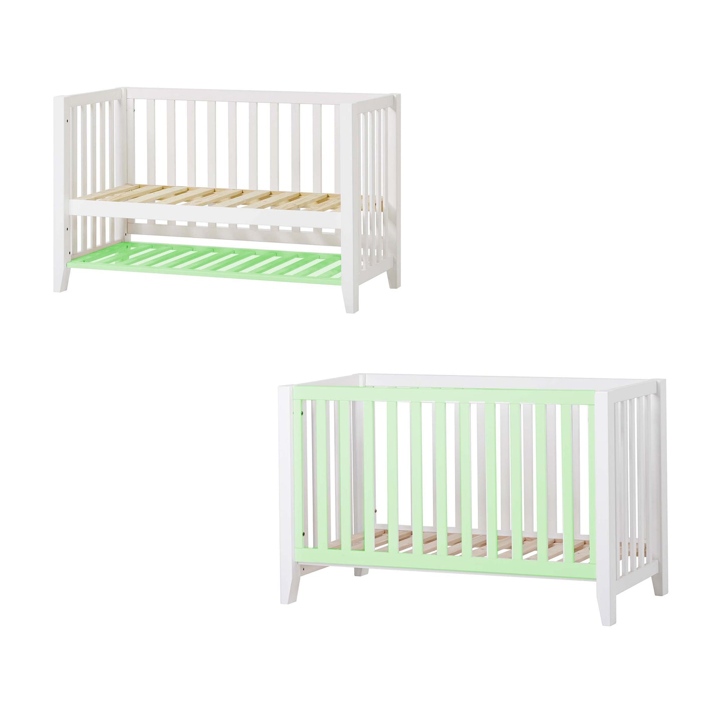Hoppekids 'Anton' Baby Crib 60 x 120 - White