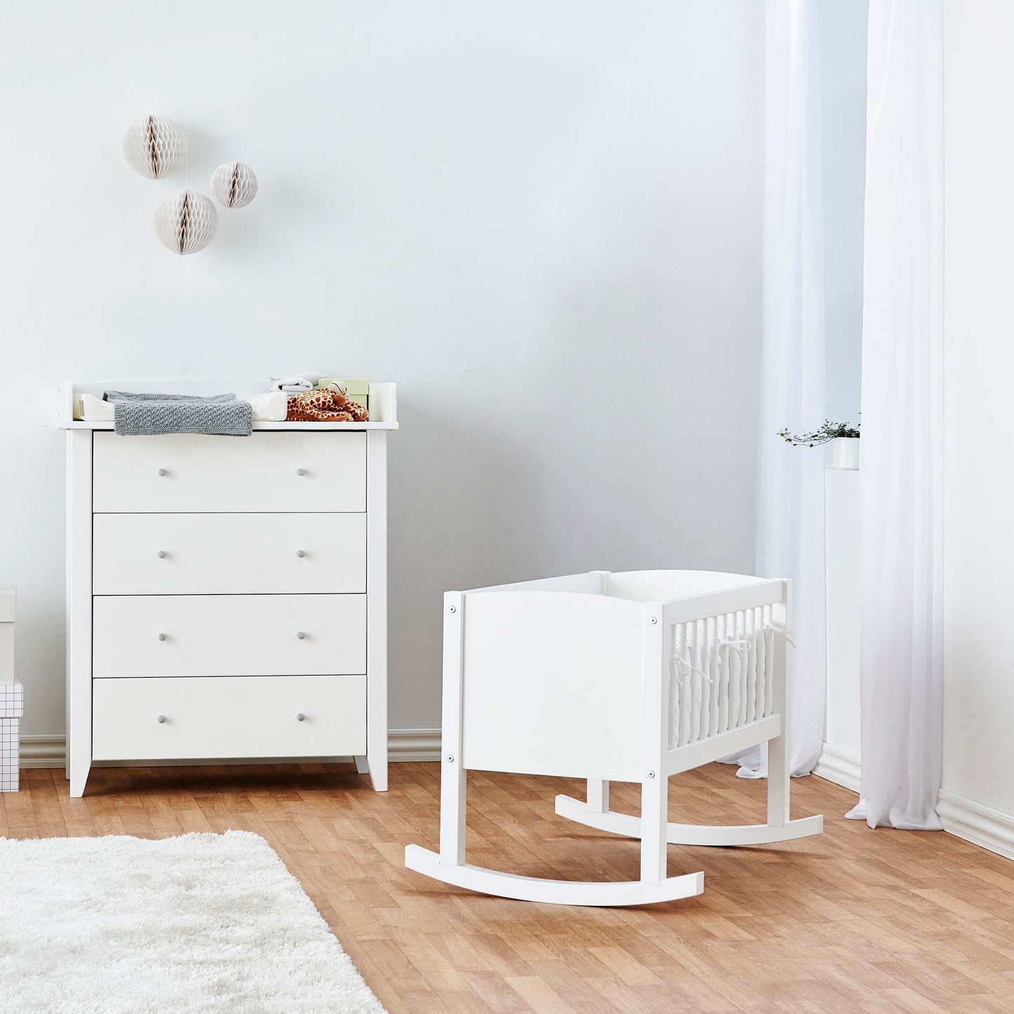 Hoppekids Baby Cradle 40 x 80 cm - White