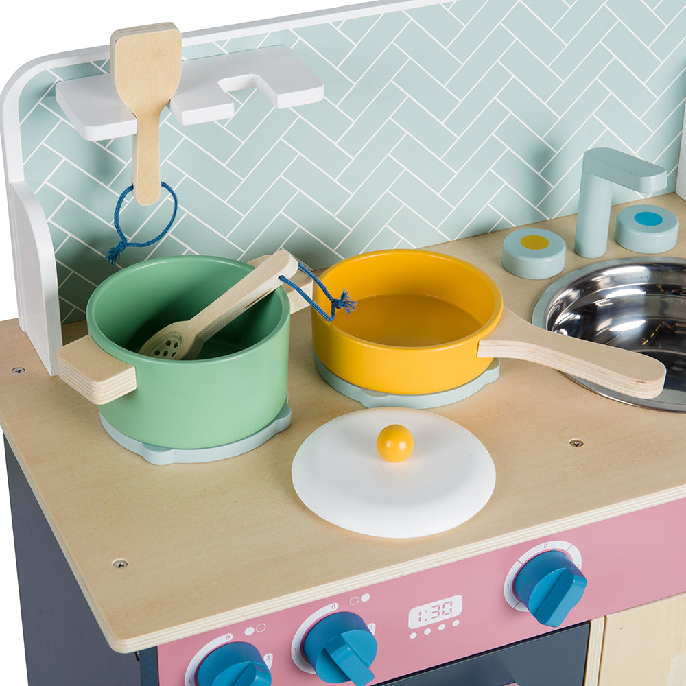 Bigjigs Wooden Simply Scandi Play Kitchen