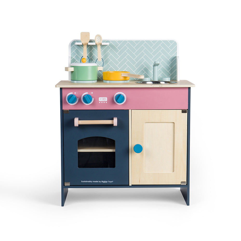 Bigjigs Wooden Simply Scandi Play Kitchen
