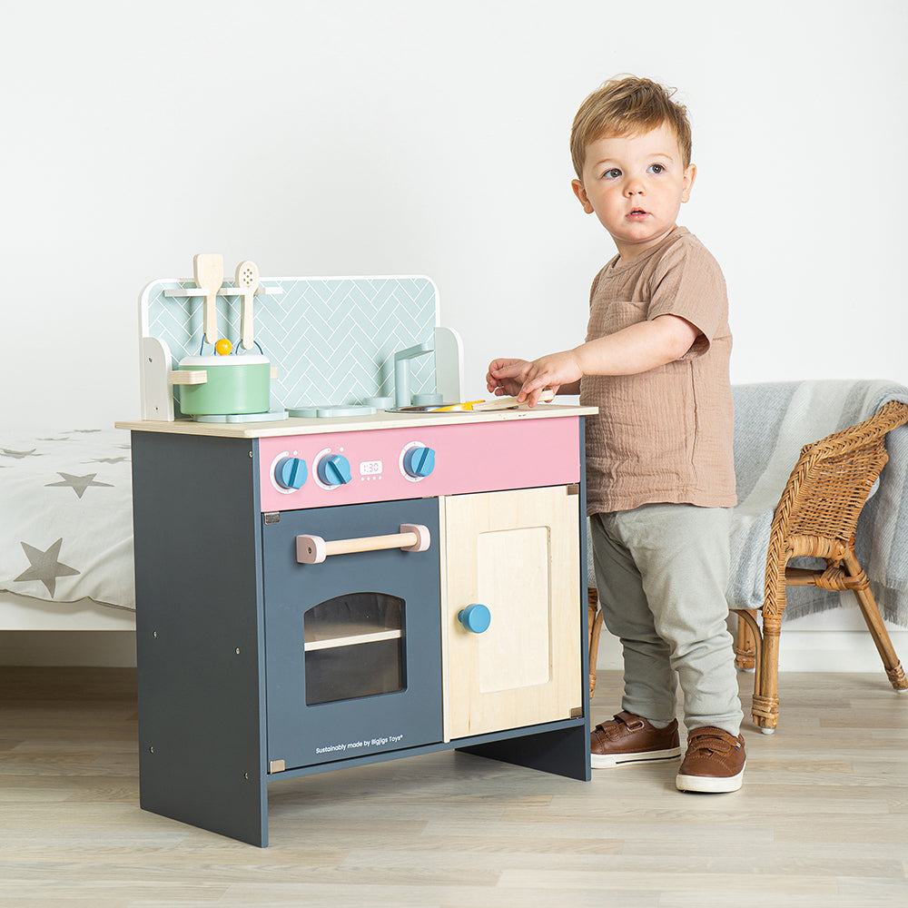 Bigjigs Wooden Simply Scandi Play Kitchen