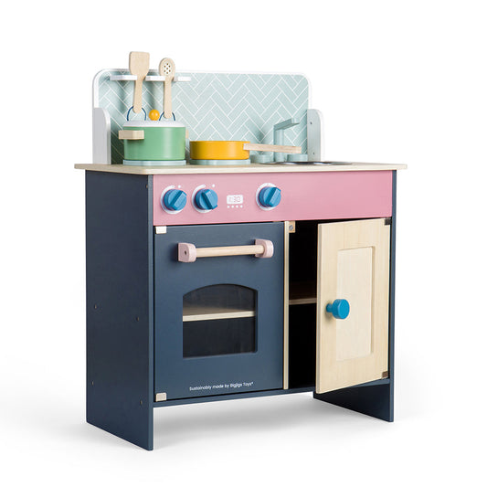 Bigjigs Wooden Simply Scandi Play Kitchen