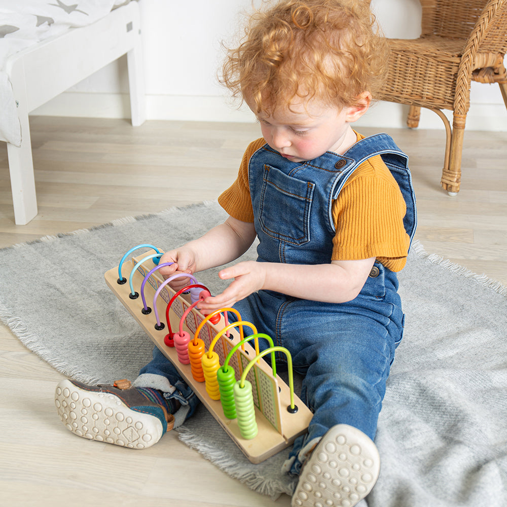 Bigjigs Wooden Rainbow Counting Abacus