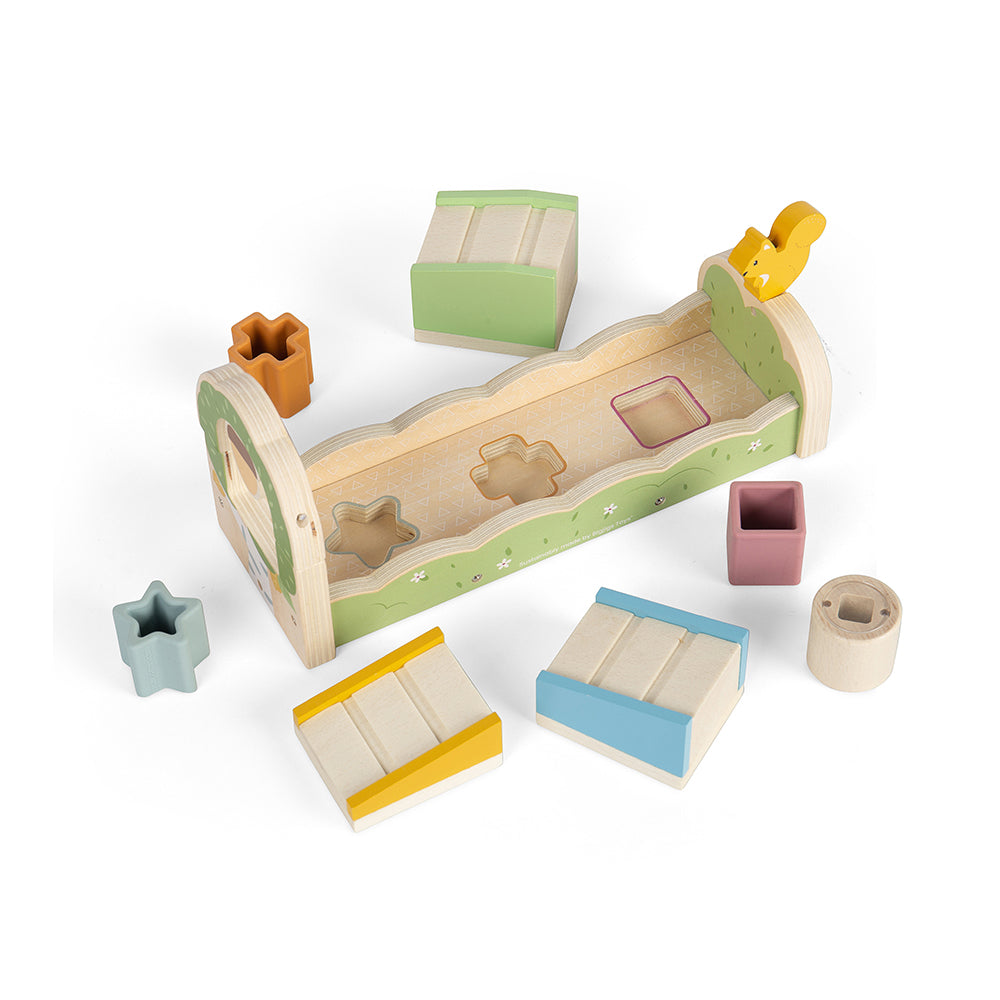 Bigjigs Wooden Squirrel Ramp Sorter
