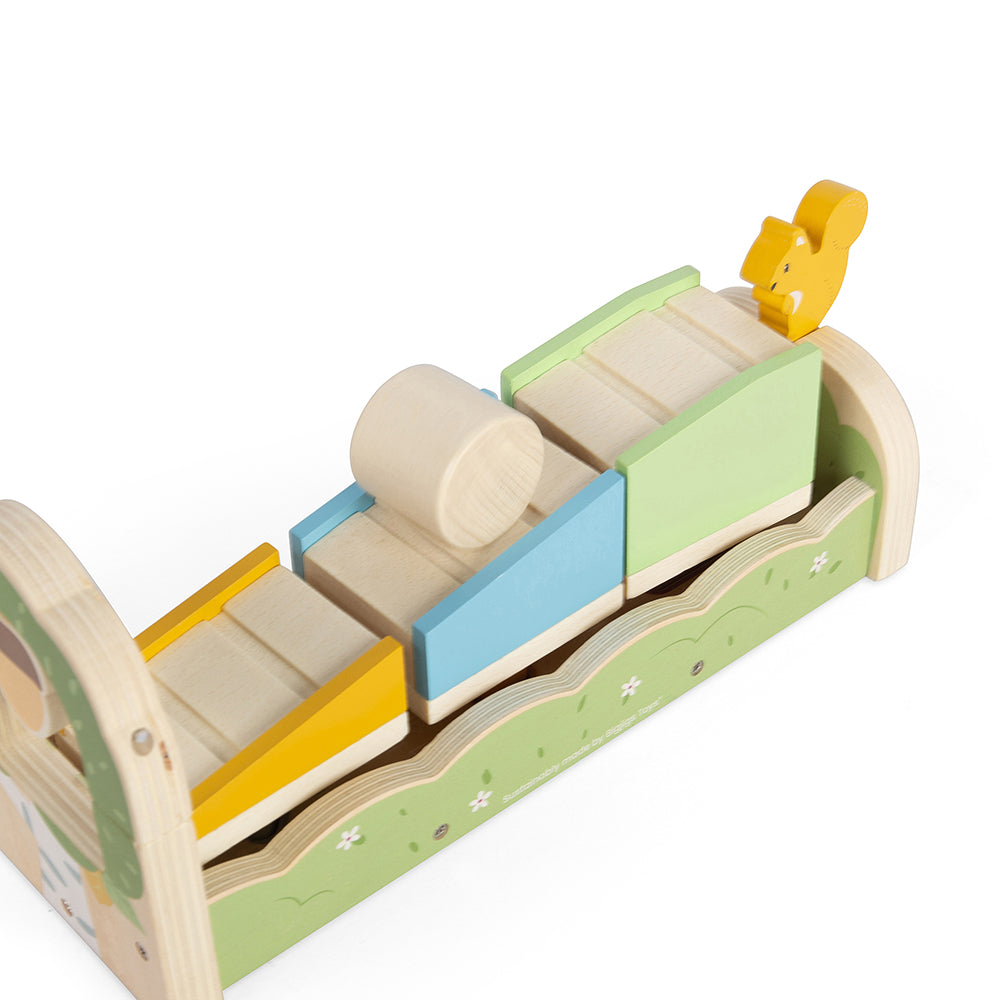 Bigjigs Wooden Squirrel Ramp Sorter