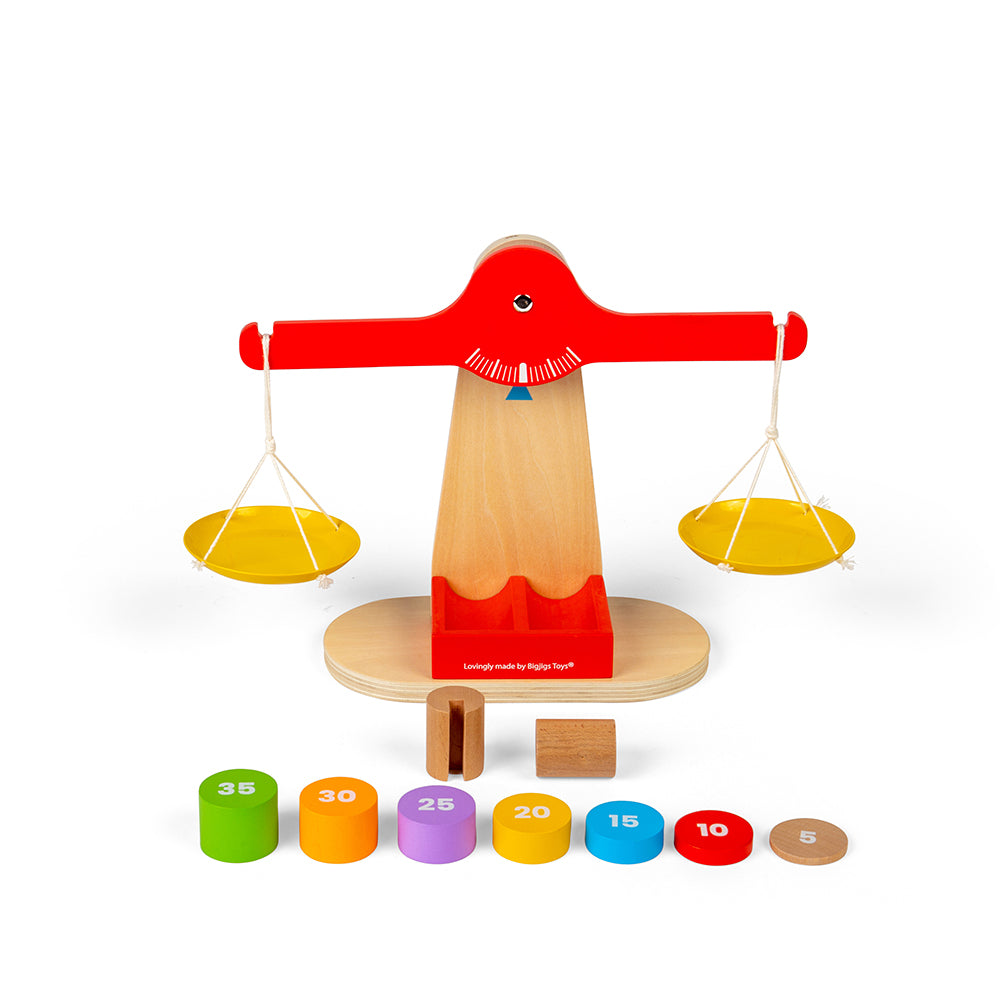 Bigjigs Wooden Toy Balancing Scales