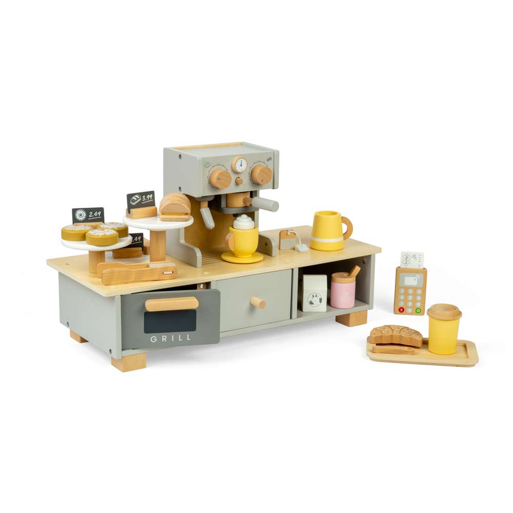 Bigjigs Wooden Coffee Shop Playset