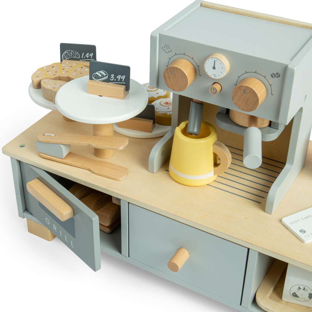 Bigjigs Wooden Coffee Shop Playset