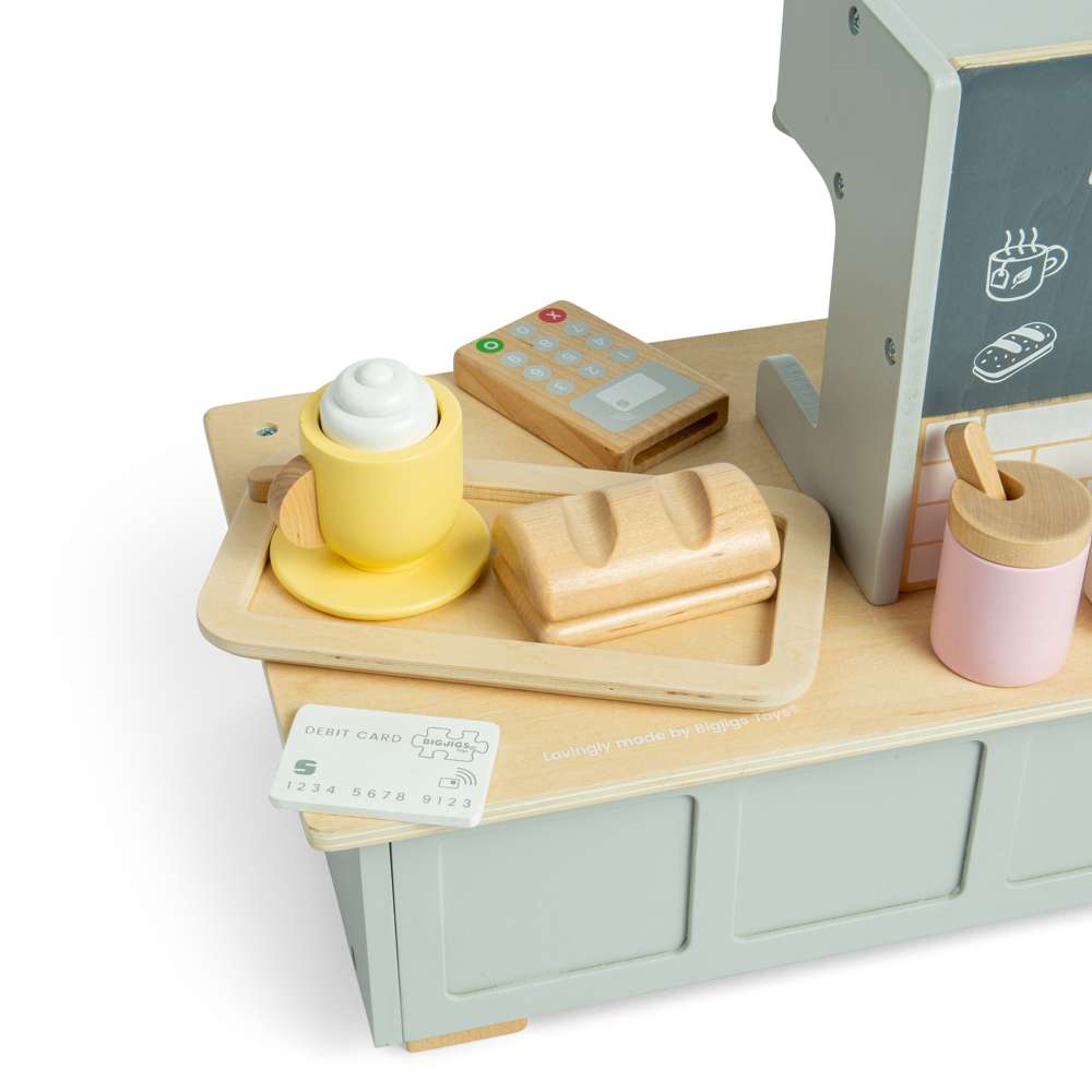 Bigjigs Wooden Coffee Shop Playset
