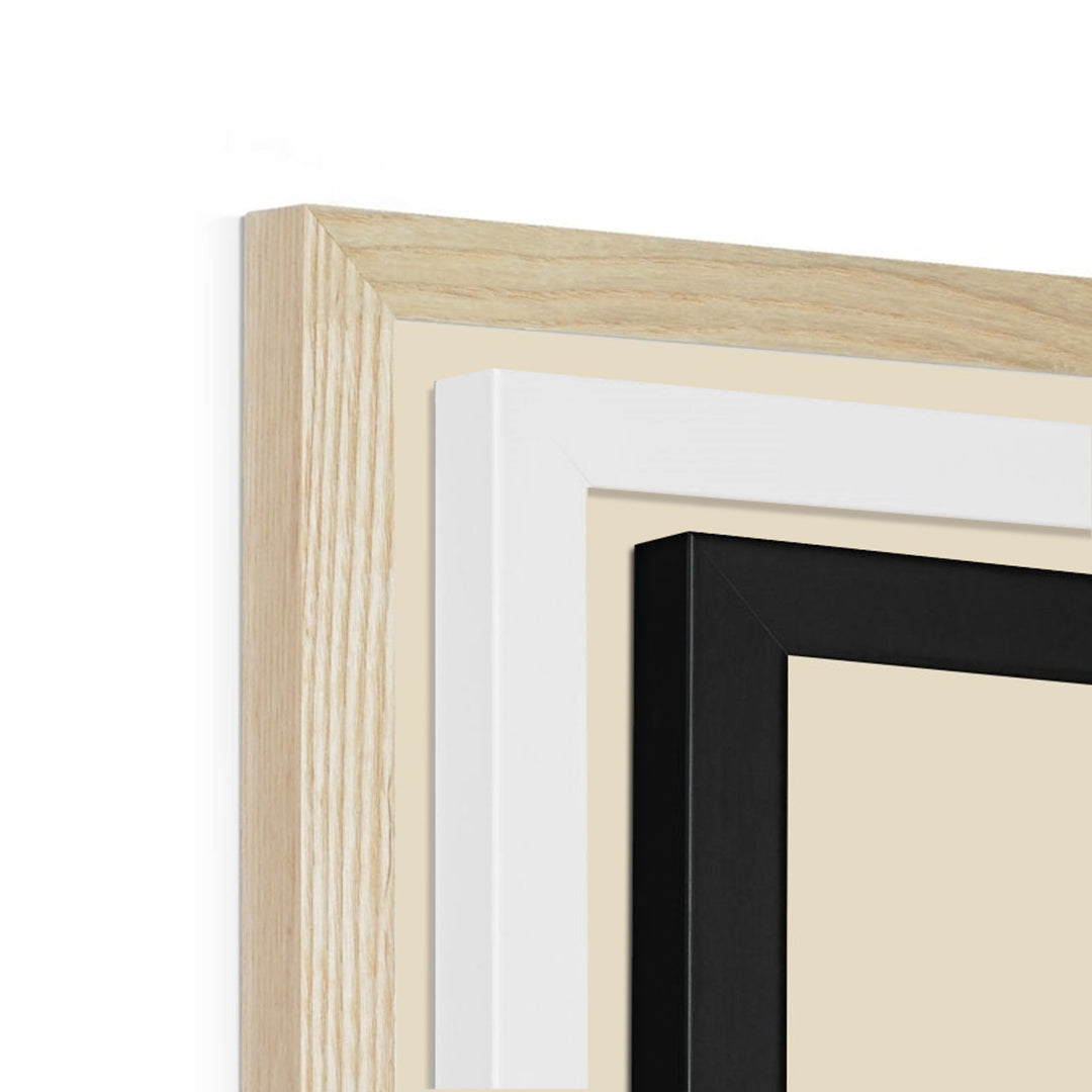 Close up of 3 frame options