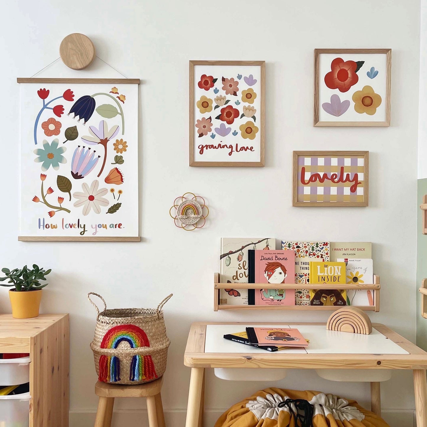 Kid of the Village Growing Love Flower Art Print