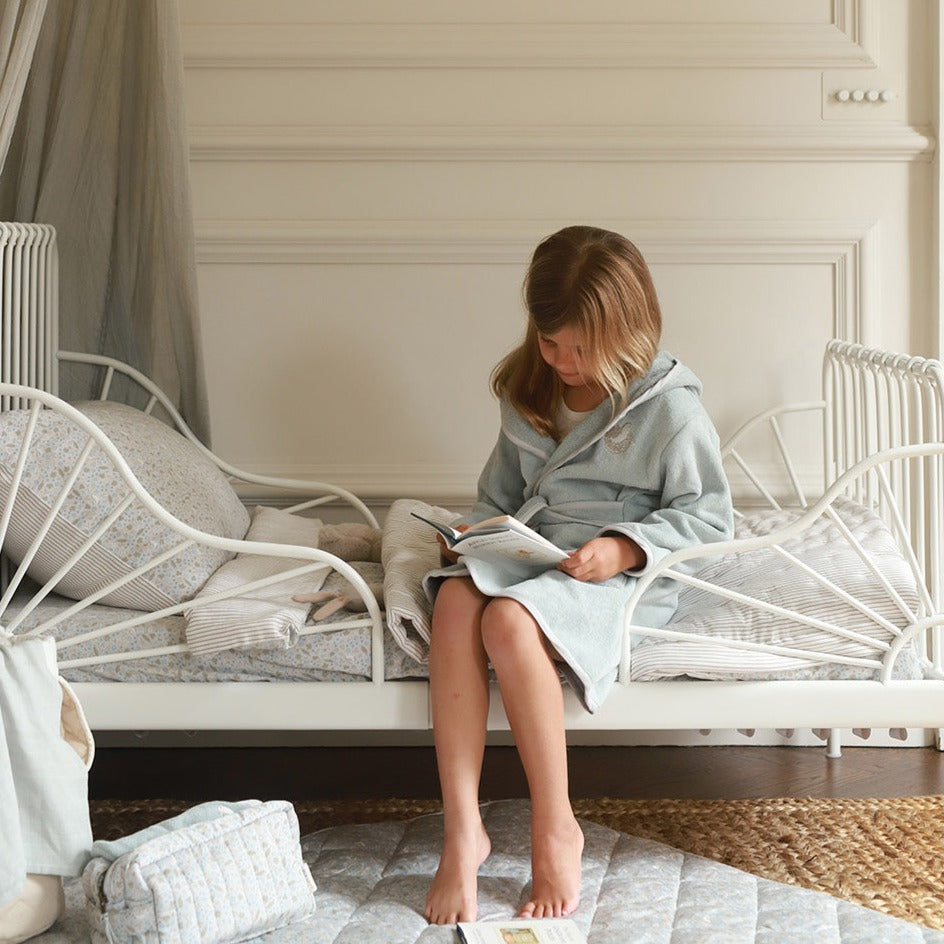 Avery Row Children's Towelling Robe - Quail