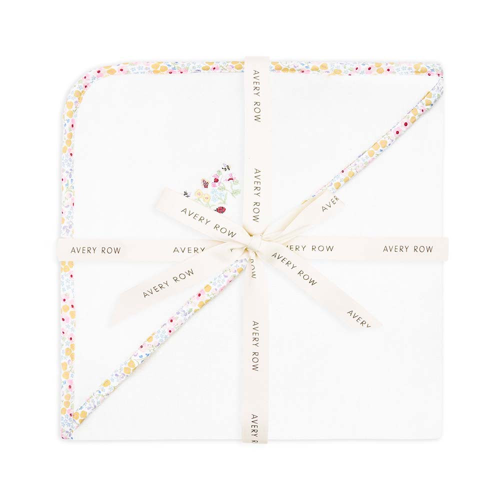 Avery Row Hooded Towel - Baby - Wildflower Garden