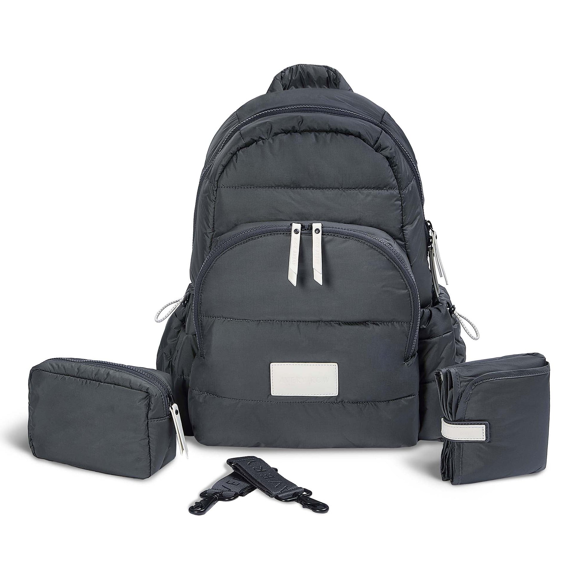 Avery Row Baby Changing Backpack - Soft Black
