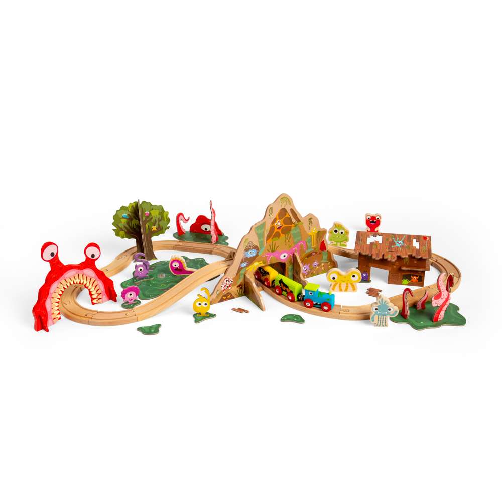 Bigjigs Wooden Monster Train Set
