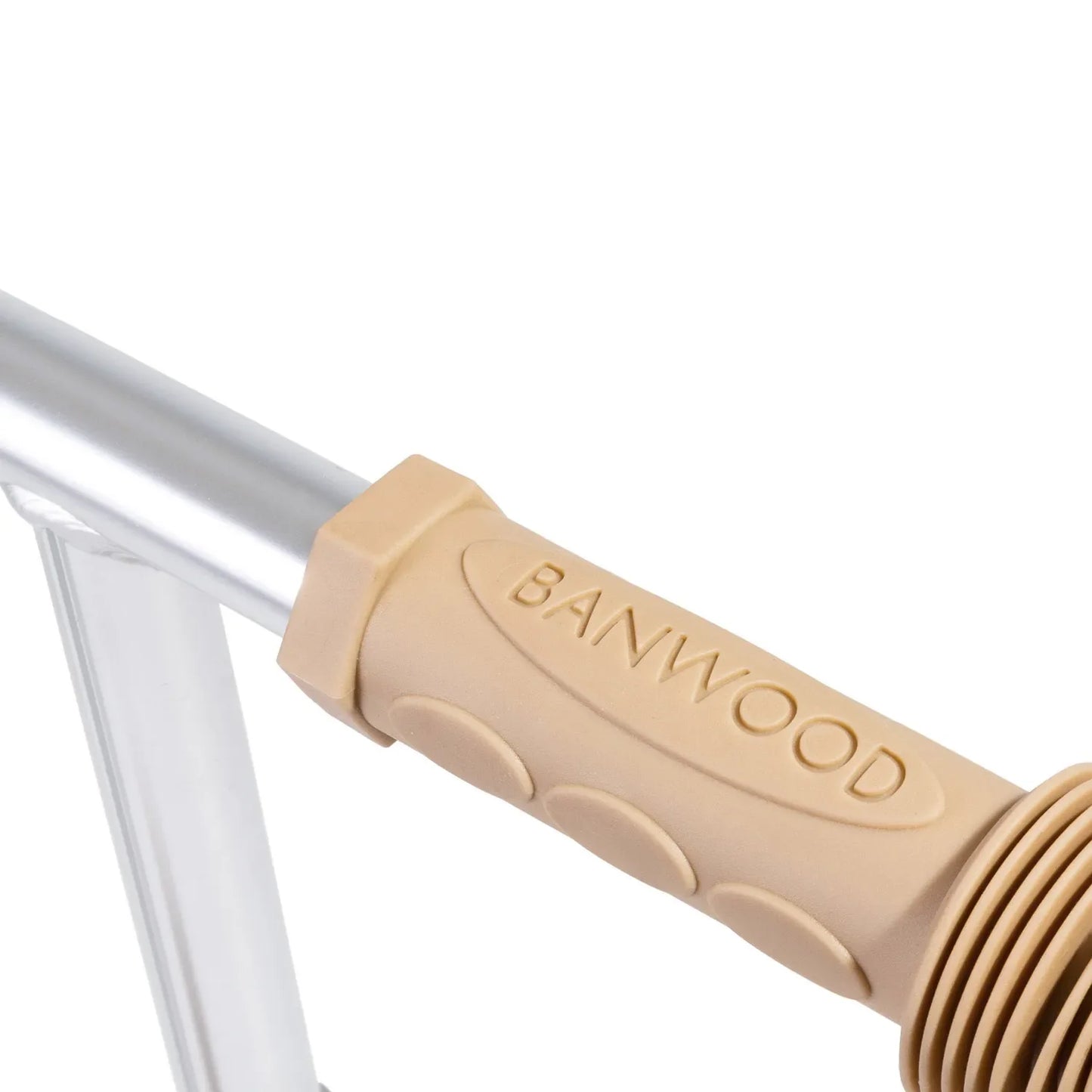 Beige scooter handle with 'BANWOOD' branding on a white background