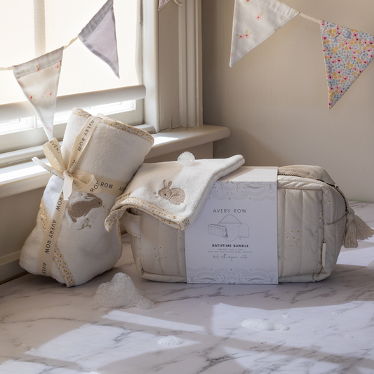Avery Row Bathtime Bundle New Baby Gift Set - Chamomile