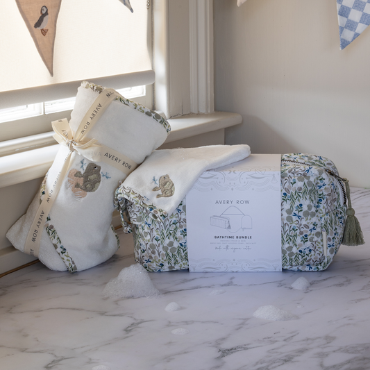 Avery Row Bathtime Bundle New Baby Gift Set - Riverbank