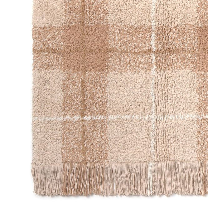 Lorena Canals Washable Rug - Tartan - Rose