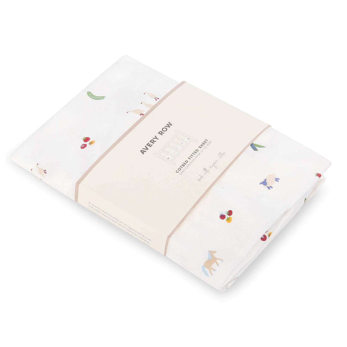 Avery Row Cotbed Fitted Sheet - Little Farm