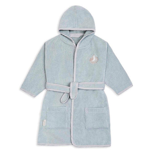 Avery Row Children's Towelling Robe - Quail