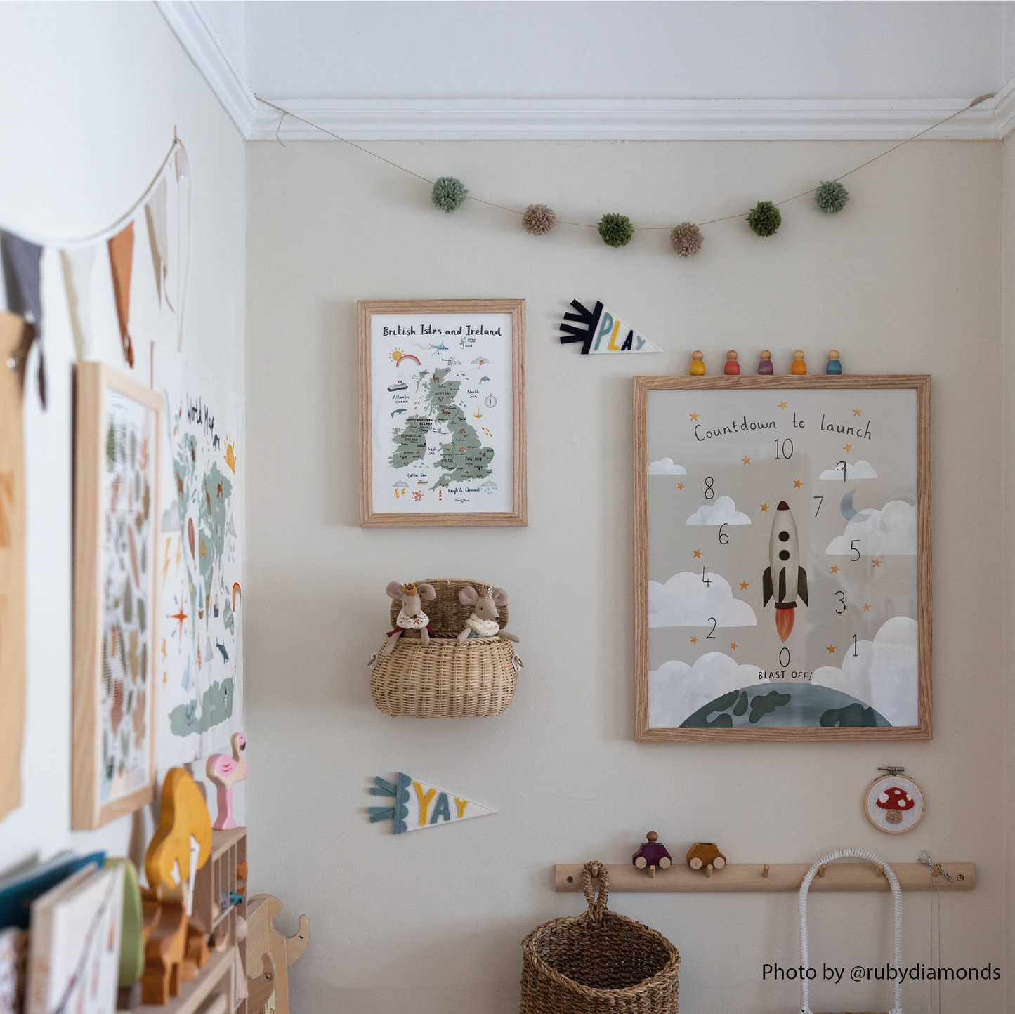 Kid of the Village Countdown to Launch Art Print - Stone