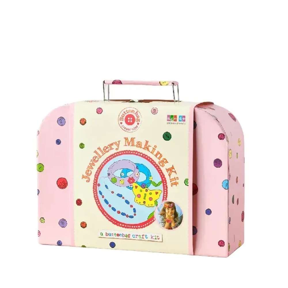 Buttonbag Jewellery Suitcase Craft Kit