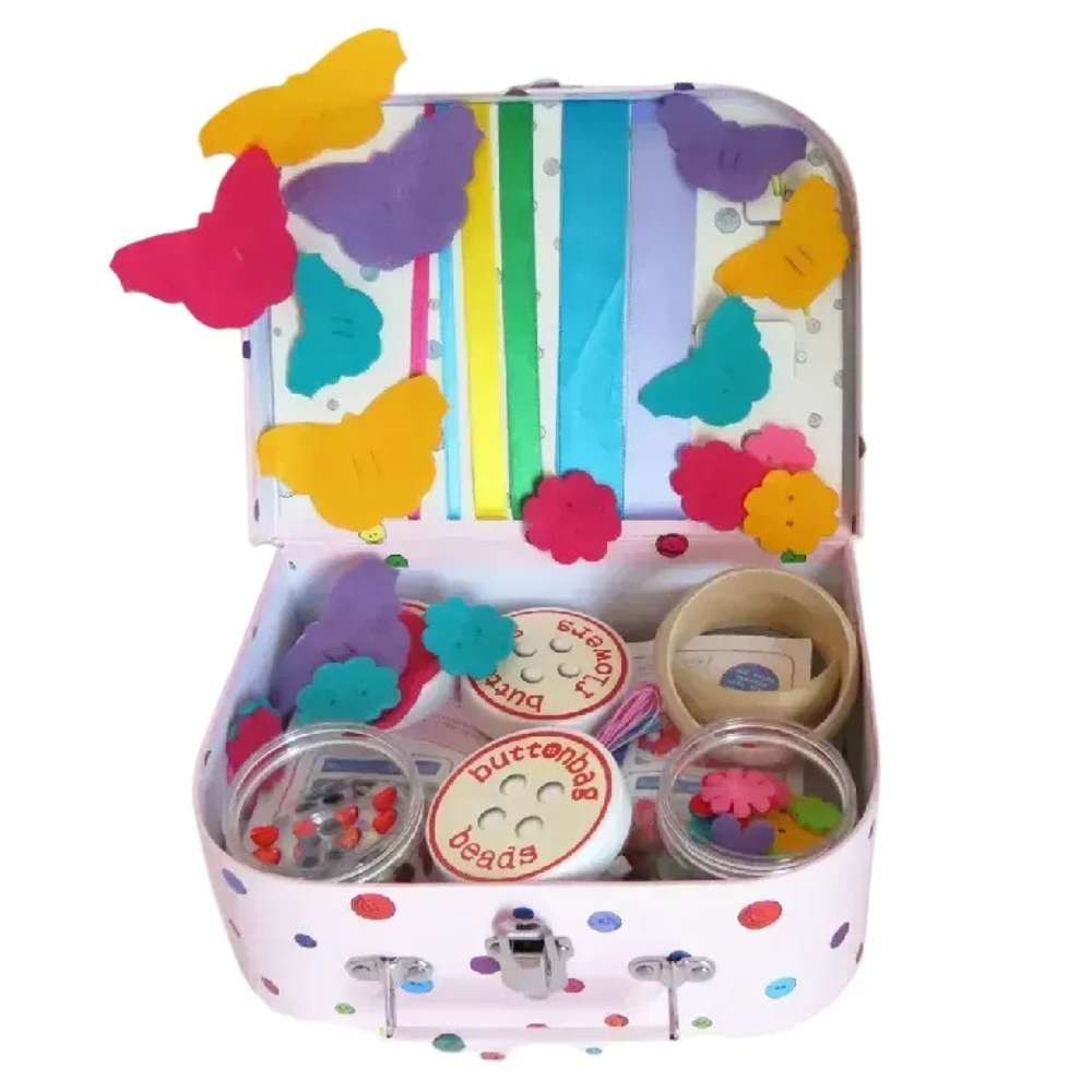 Buttonbag Jewellery Suitcase Craft Kit