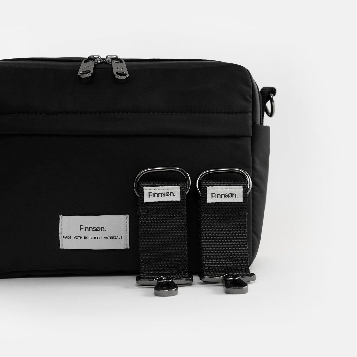 Finnsøn FRIDA Eco Stroller Organiser With Clips - Black