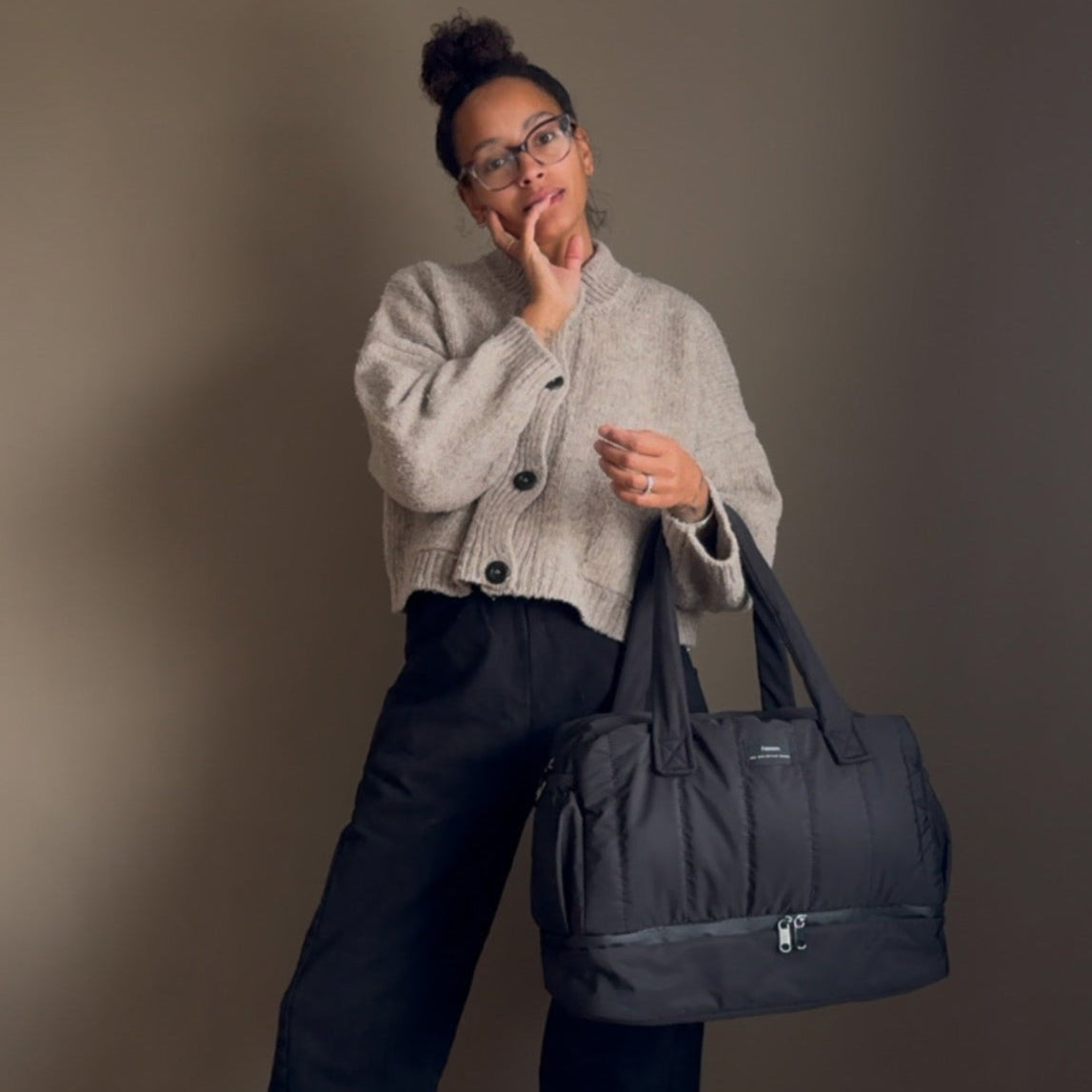 Finnsøn INNES Eco Changing Holdall with Changing Mat - Black