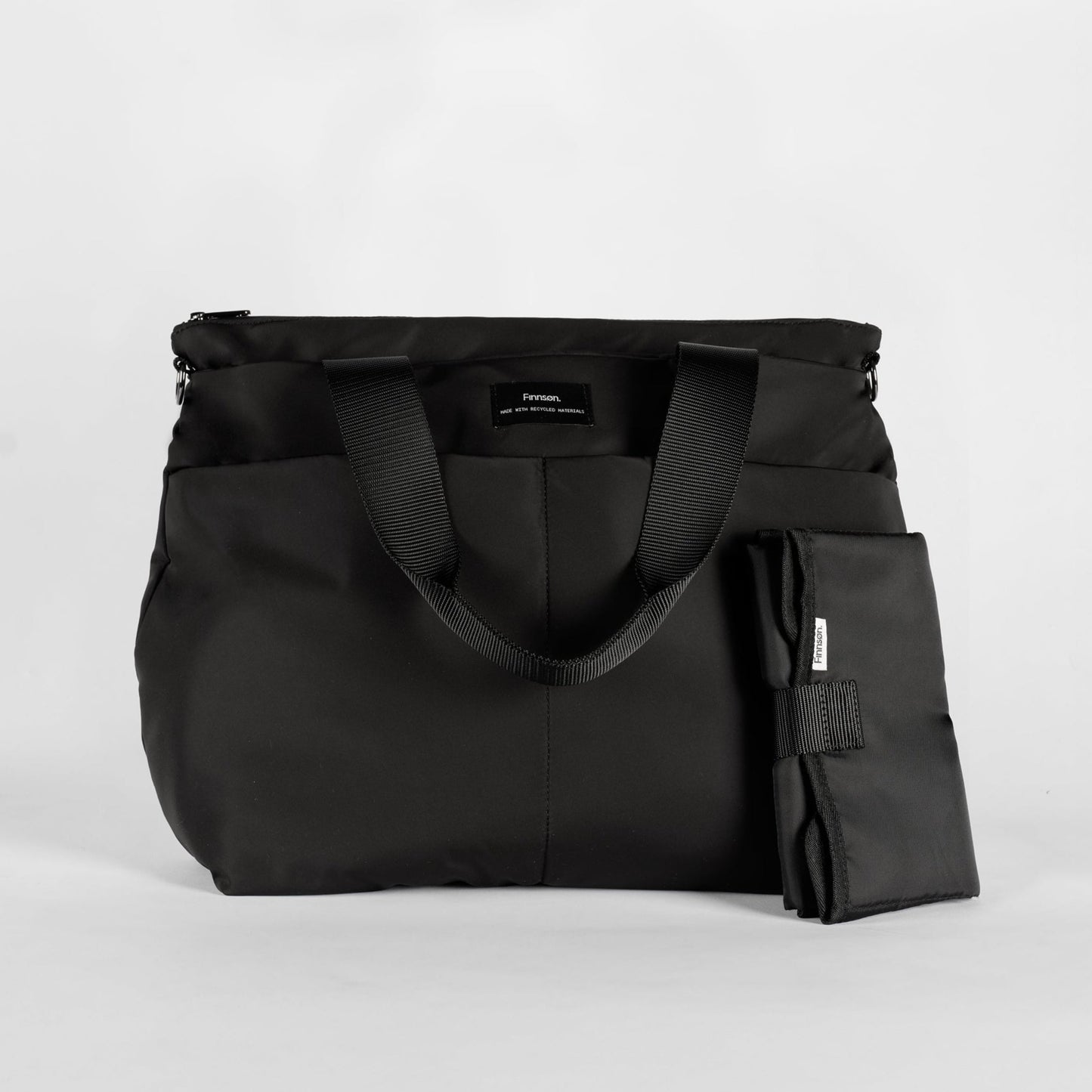Finnsøn SIGRID Eco Changing Bag with Changing Mat - Black