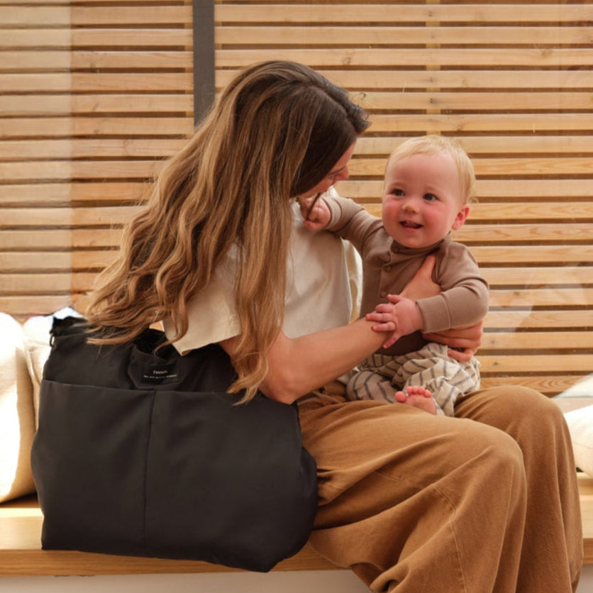 Finnsøn SIGRID Eco Changing Bag with Changing Mat - Black