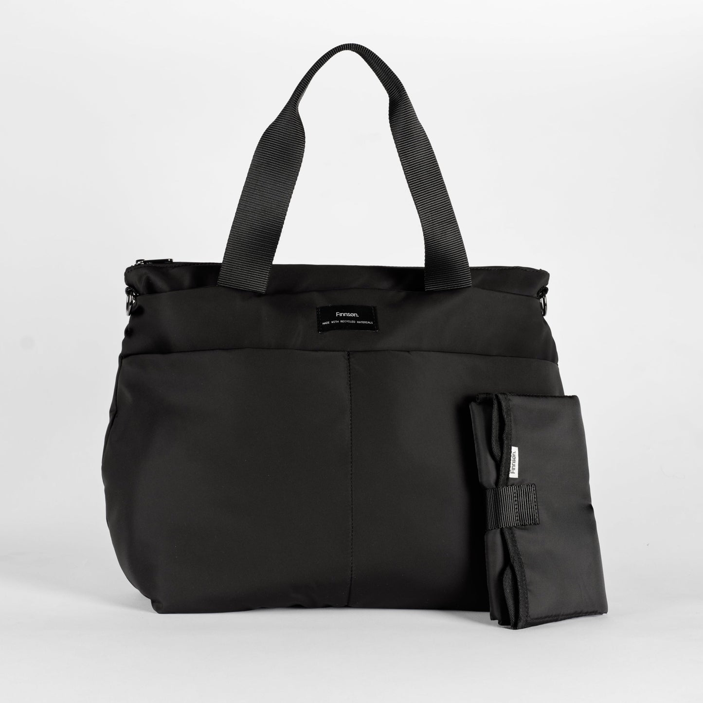 Finnsøn SIGRID Eco Changing Bag with Changing Mat - Black