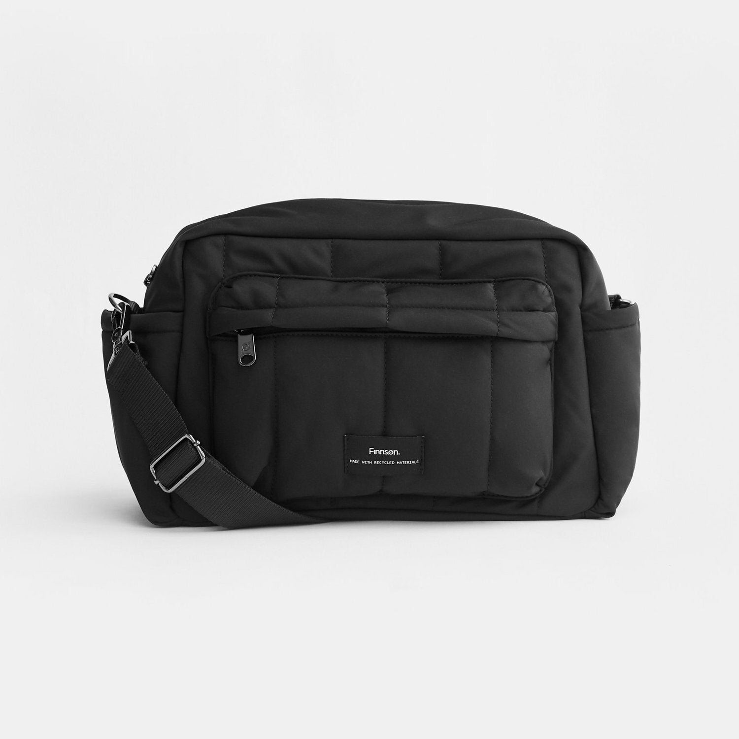 Finnsøn FREYA Eco Oversized Stroller Organiser With Stroller Clips - Black