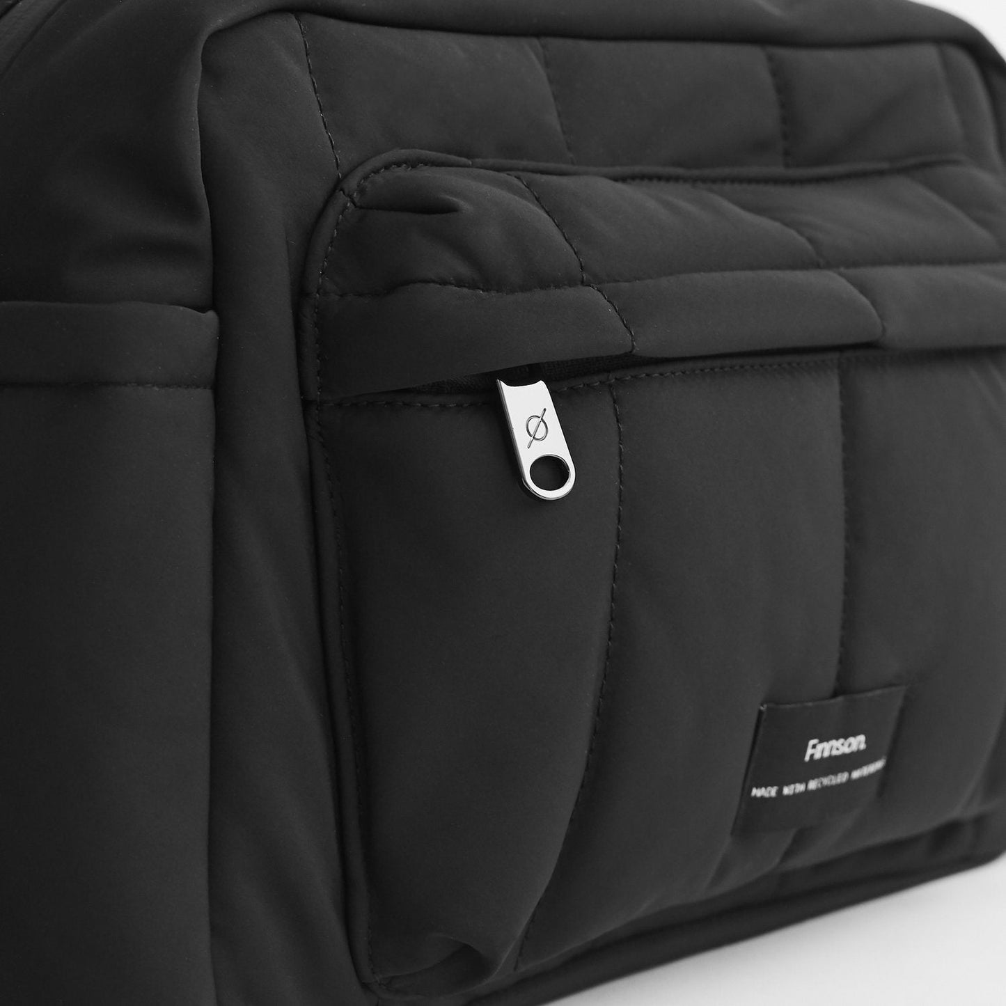 Finnsøn FREYA Eco Oversized Stroller Organiser With Stroller Clips - Black