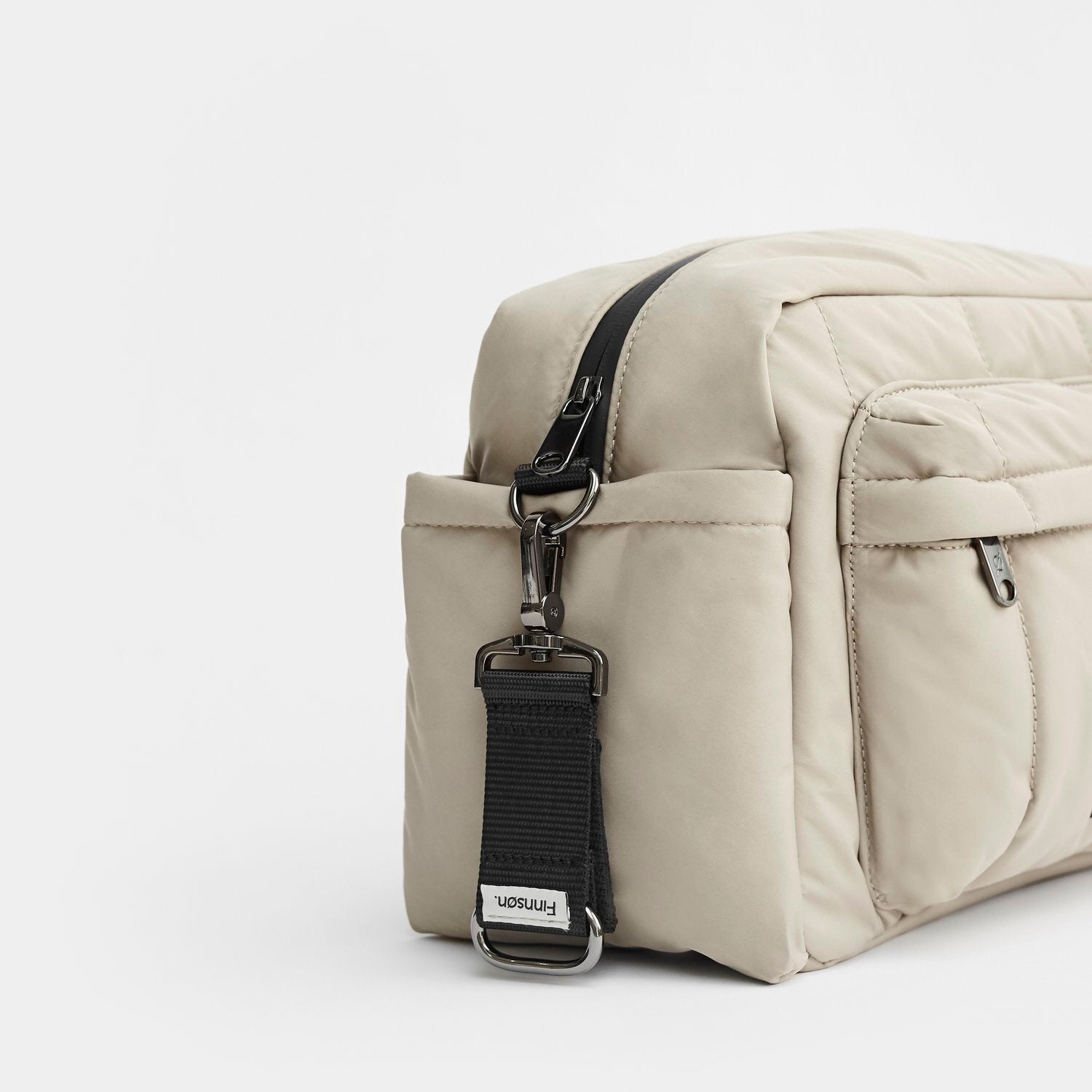 Finnsøn FREYA Eco Oversized Stroller Organiser With Clips - Taupe