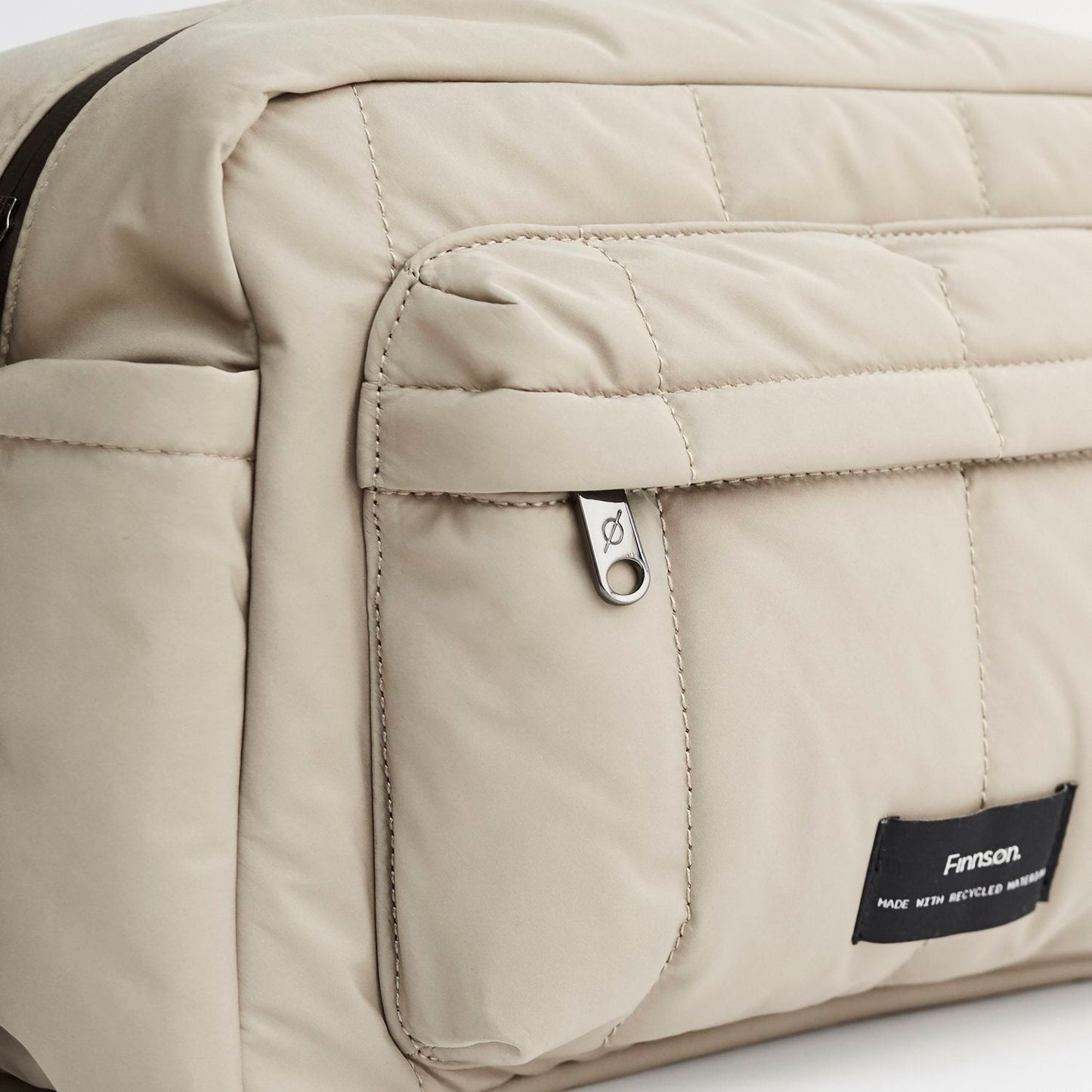 Finnsøn FREYA Eco Oversized Stroller Organiser With Clips - Taupe