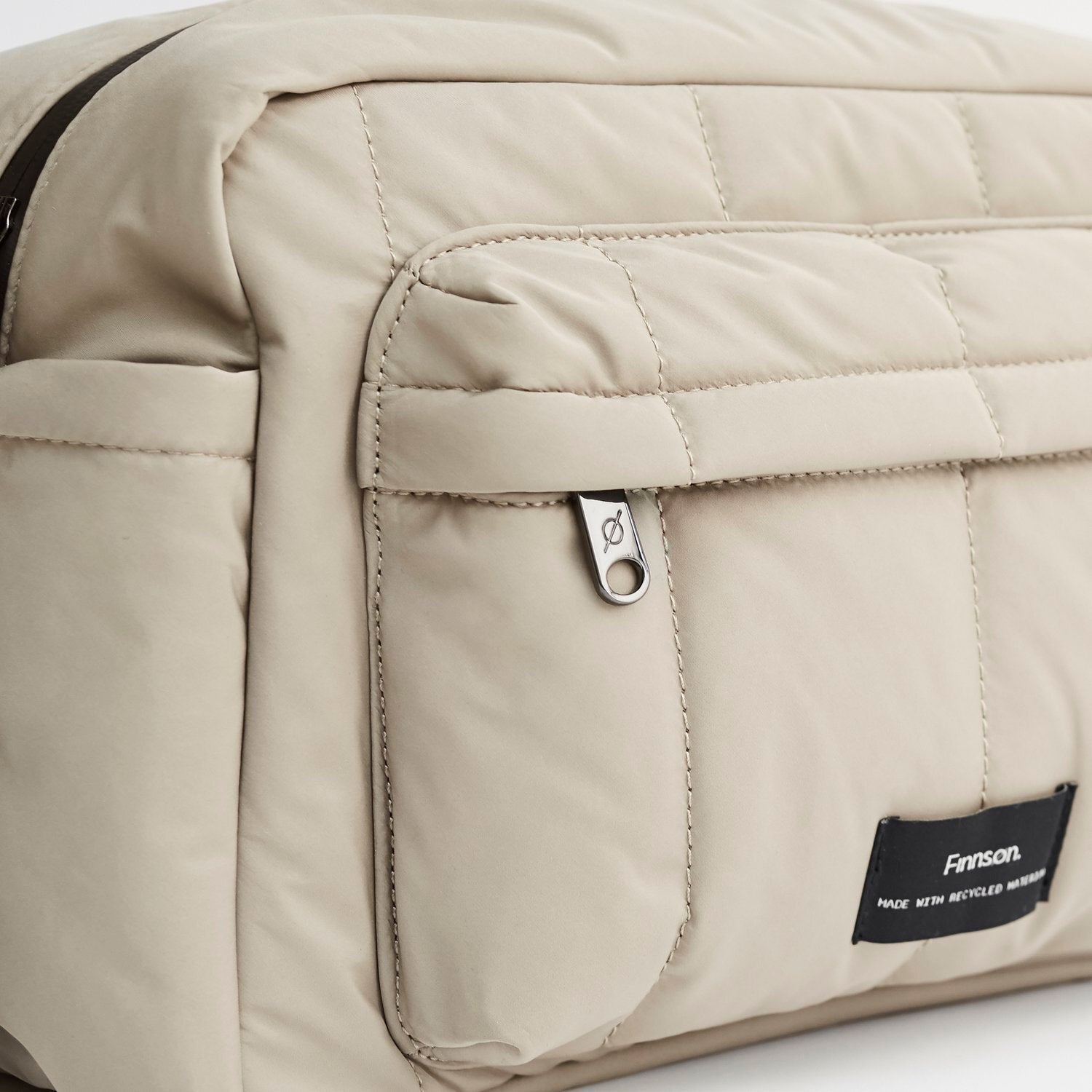 Finnsøn FREYA Eco Oversized Stroller Organiser With Clips - Taupe