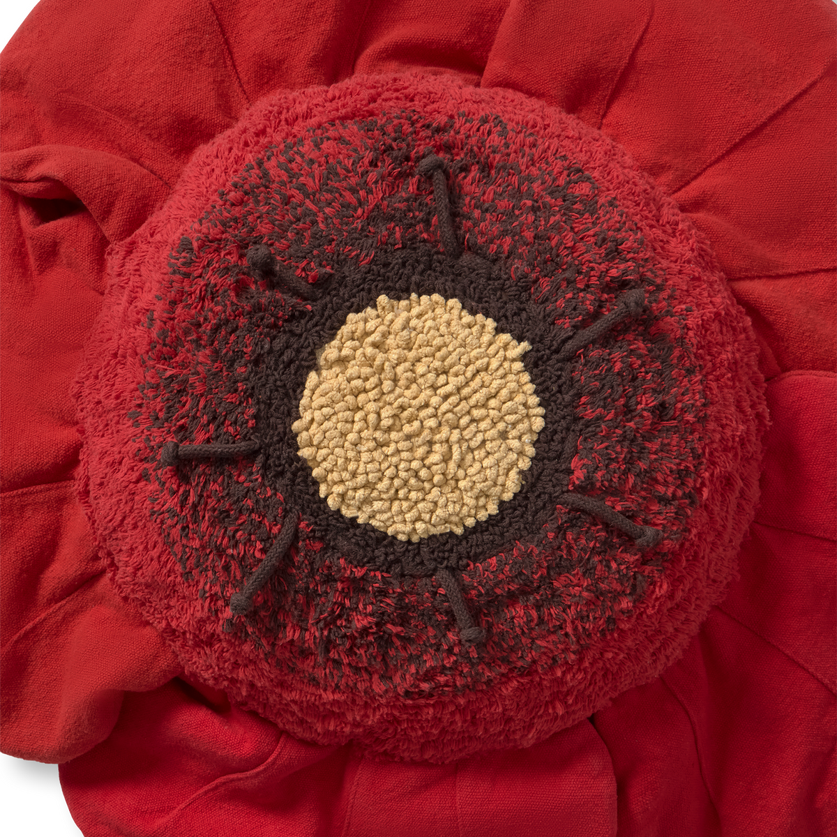 Lorena Canals Floor Cushion - Red Poppy